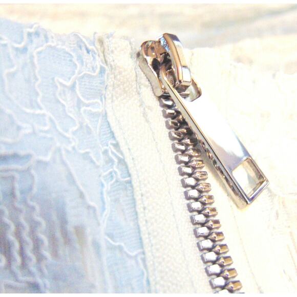 NEW Lark & Ro Womens ICE BLUE SCALLOP LACE Sleeveless 2PC SKIRT TOP Dress SZ 12 - Picture 7 of 8